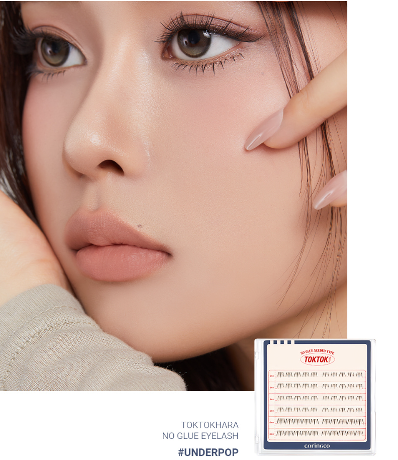 CORINGCO TOKTOKHARA NO GLUE EYELASH (UNDERPOP STYLE)